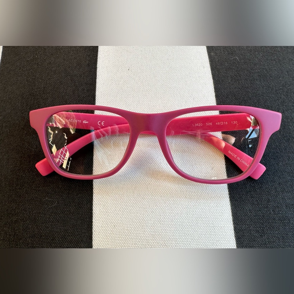 Lacoste Kids Vibrant Pink Glasses